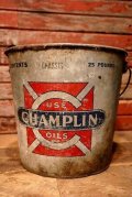 dp-230601-59 CHAMPLIN MOTOR OIL / 1950's 25 POUNDS BUCKET