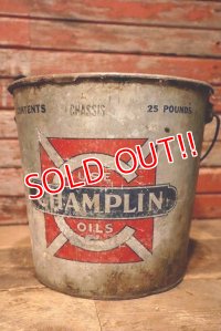 dp-230601-59 CHAMPLIN MOTOR OIL / 1950's 25 POUNDS BUCKET