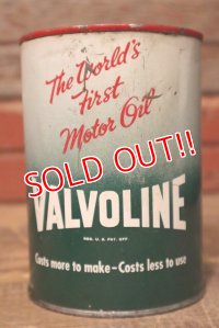dp-230608-14 VALVOLINE / 1940's-1950's One U.S. Quart Oil Can