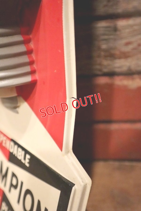 画像8: dp-230401-53 CHAMPION SPARK PLUGS / 1970's 3D Plastic Sign