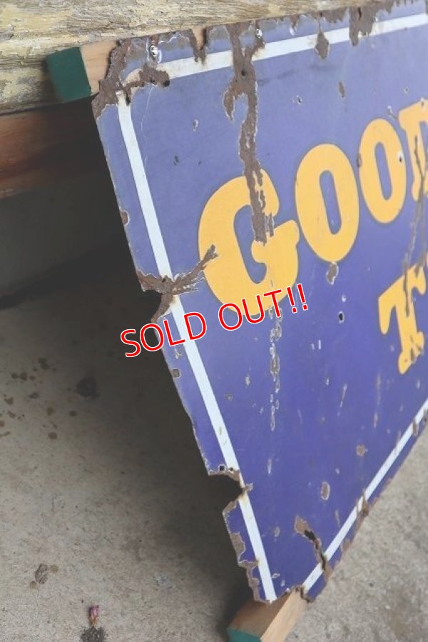 画像12: dp-230601-63 GOODYEAR TIRES / 1940's Porcelain Sign
