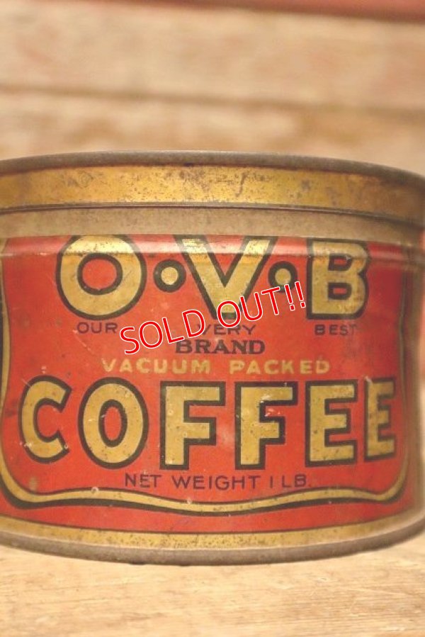 画像2: dp-230601-07 O.V.B COFFEE / Vintage Tin Can