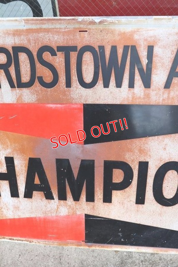 画像4: dp-230601-61 CHAMPION / 1970's Huge Metal Sign