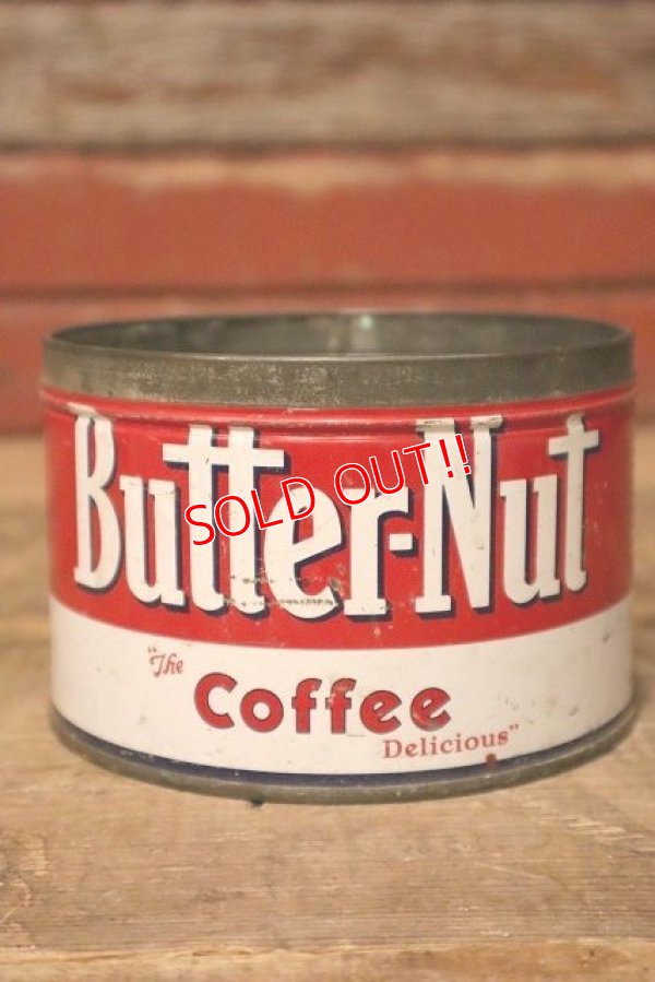 画像1: dp-230601-11 Butter-Nut COFFEE Vintage Tin Can