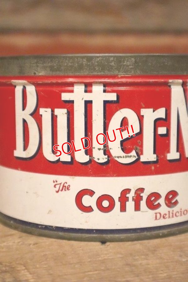 画像2: dp-230601-11 Butter-Nut COFFEE Vintage Tin Can
