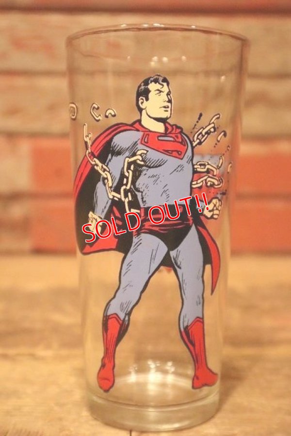 画像1: gs-230601-12 SUPERMAN / PEPSI 1978 Collector Series Glass