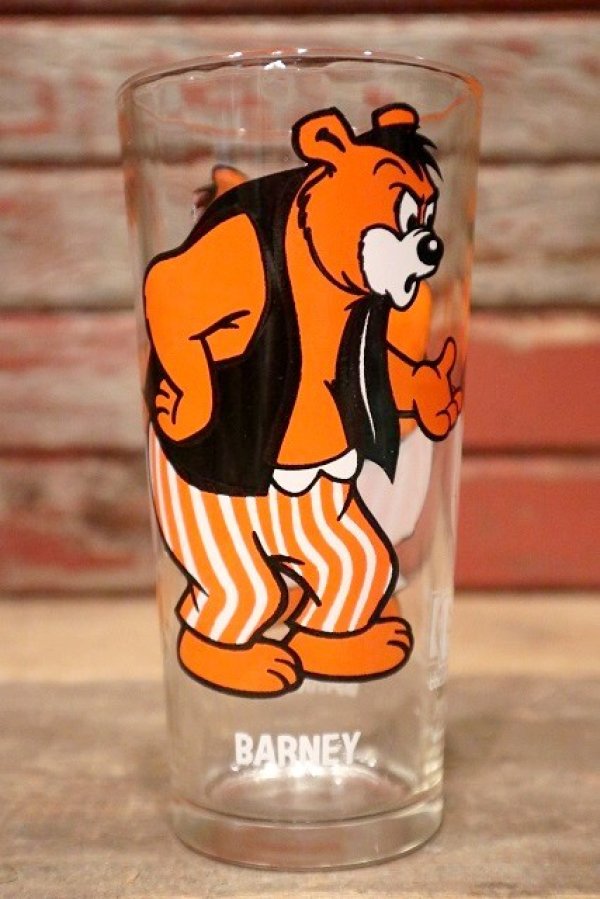 画像1: gs-221101-06 Barney Bear / PEPSI 1975 Collector Series Glass