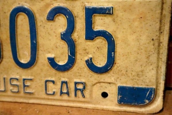 画像3: dp-230601-21 License Plate 1971 INDIANA  "38035" 