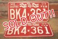 dp-230601-21 License Plate 1976-1977 200 YRS MISSOURI "BK4-361" Set