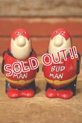 ct-230608-05 Budweiser / BUD MAN 1990's Salt & Pepper Shaker