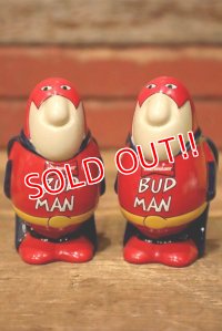 ct-230608-05 Budweiser / BUD MAN 1990's Salt & Pepper Shaker