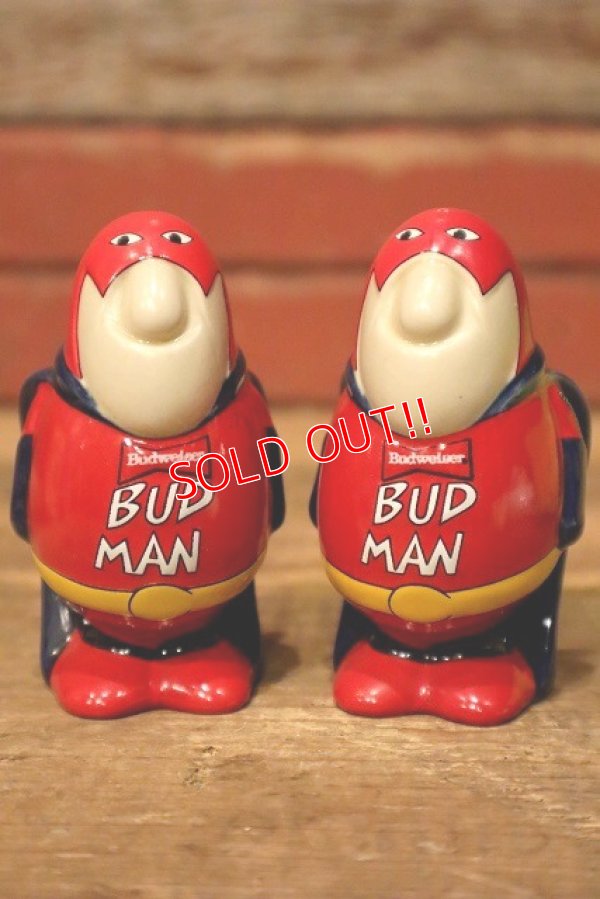 画像1: ct-230608-05 Budweiser / BUD MAN 1990's Salt & Pepper Shaker