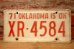 画像1: dp-230601-21 License Plate 1971 OKLAHOMA  "XR-4584" (1)