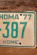 画像3: dp-230601-21 License Plate 1977 OKLAHOMA  "928-387" (3)