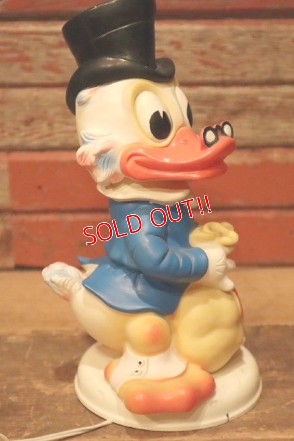 画像5: ct-230301-07 Scrooge McDuck / Ledraplastic 1960's Rubber Doll Lamp