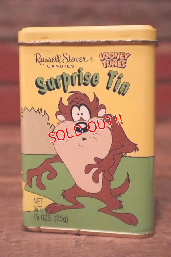 画像1: ct-230503-01 Tasmanian Devil / Russell Stover 1990's Surprise Tin Can