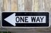 画像1: dp-230608-10 Road Sign "⇐ONE WAY" (1)