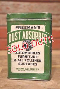 dp-230601-06 FREEMAN'S DUST ABSORBER POLISH CLOTH / Vintage Tin Can