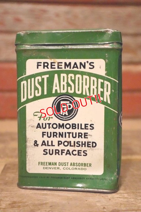 画像1: dp-230601-06 FREEMAN'S DUST ABSORBER POLISH CLOTH / Vintage Tin Can