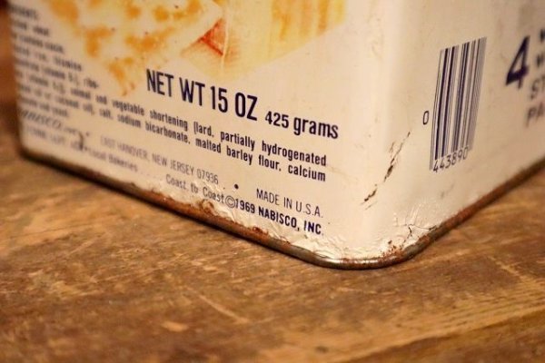 画像7: dp-210601-30 NABISCO / PREMIUM Saltine Crackers 1960's-1970's Tin Can