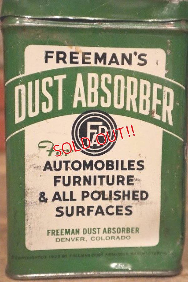 画像2: dp-230601-06 FREEMAN'S DUST ABSORBER POLISH CLOTH / Vintage Tin Can