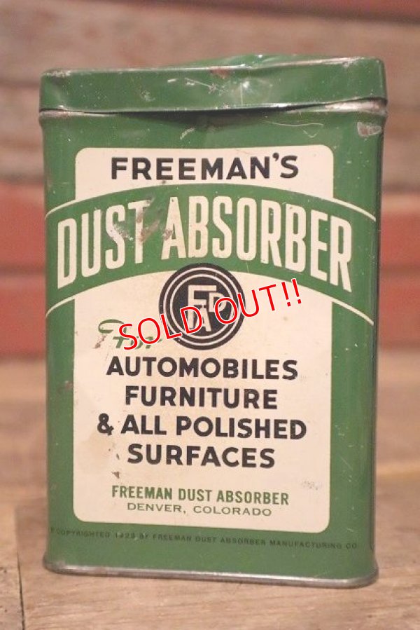 画像3: dp-230601-06 FREEMAN'S DUST ABSORBER POLISH CLOTH / Vintage Tin Can