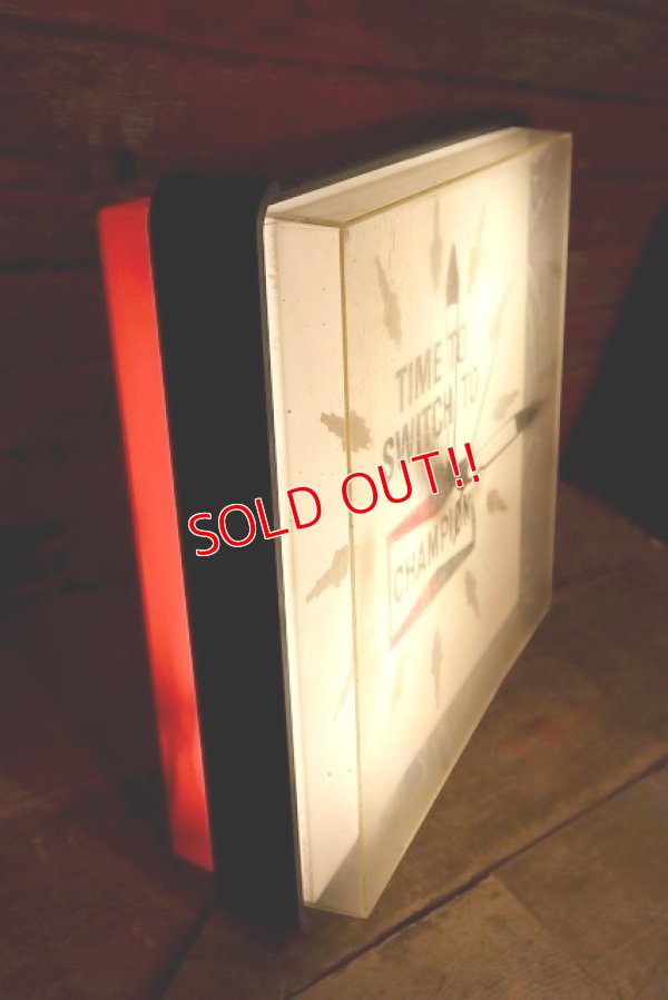 画像3: dp-230608-03 CHAMPION / 1960's-1970's Lighted Clock