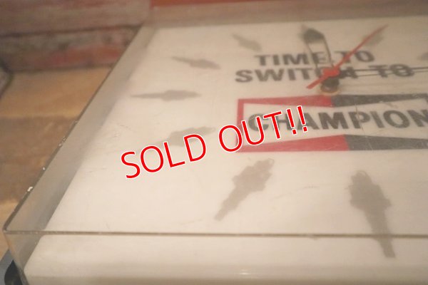 画像8: dp-230608-03 CHAMPION / 1960's-1970's Lighted Clock