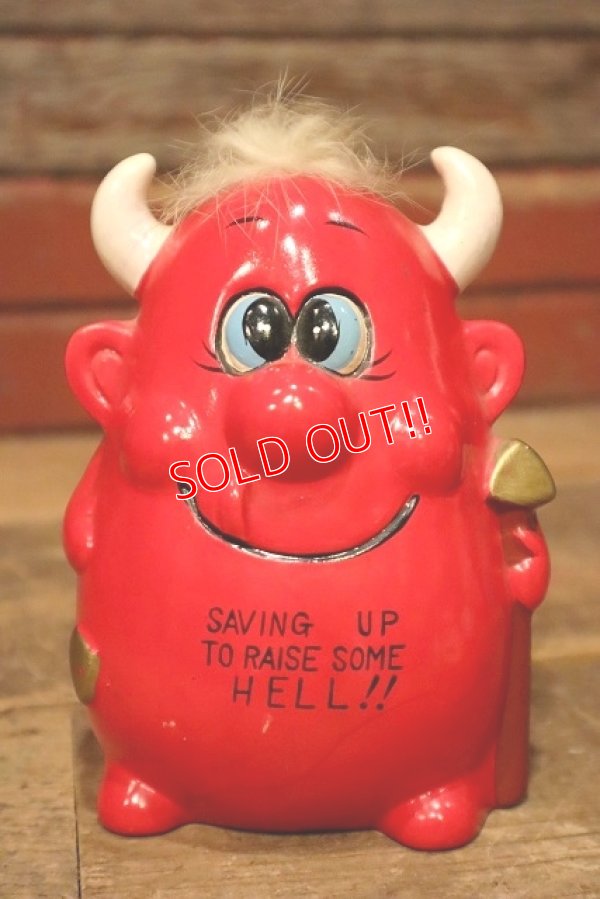 画像1: ct-230701-03 RED DEVIL / 1960's-1970's Coin Bank