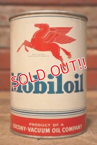 dp-230724-34 Mobiloil / 1940's One Quart Oil Can