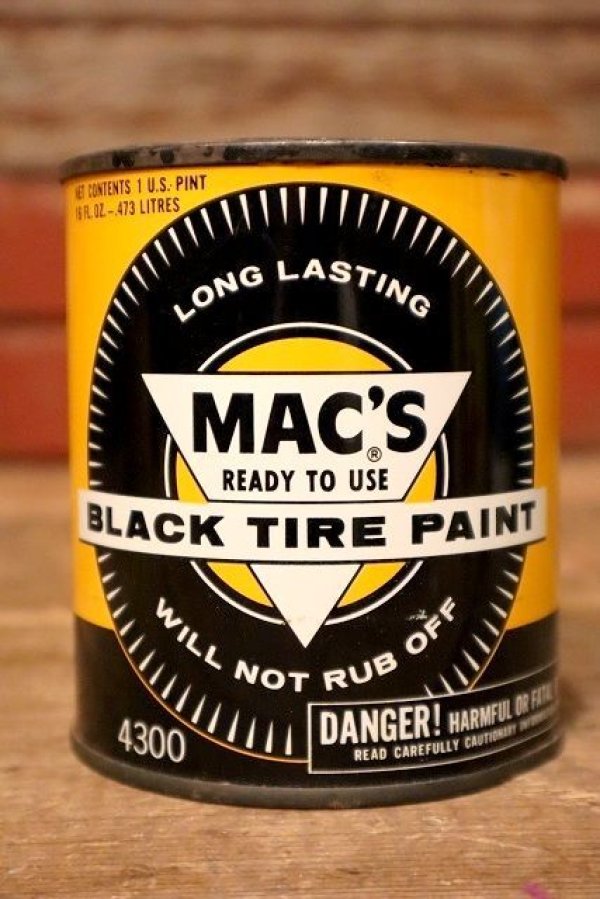 画像1: dp-230724-31 MAC'S BLACK TIRE PAINT CAN