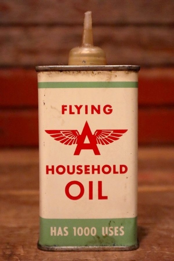 画像1: dp-230724-42 FLYING A / 1950's HOUSEHOLD OIL Handy Can