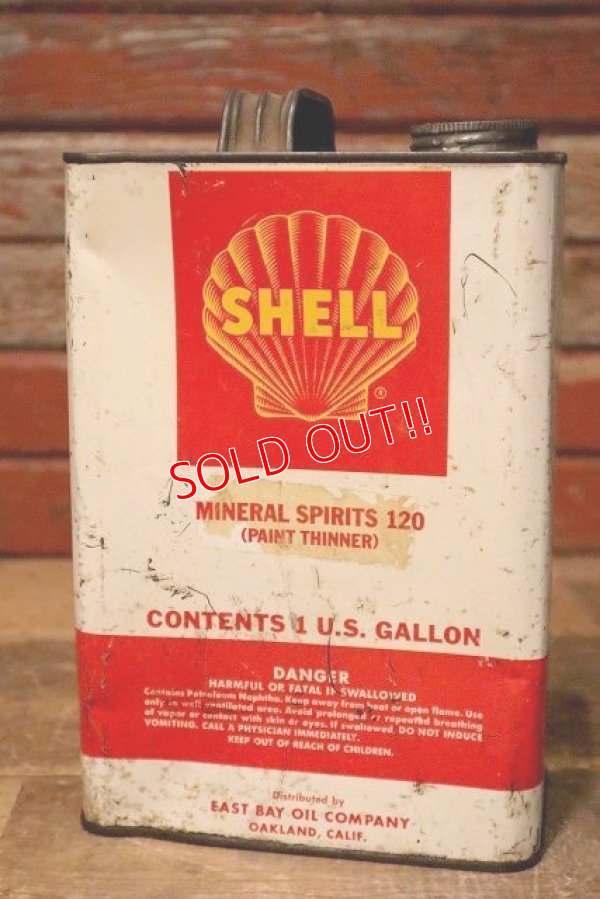 画像1: dp-230724-35 SHELL / 1960's 1 U.S. Gallon Oil Can