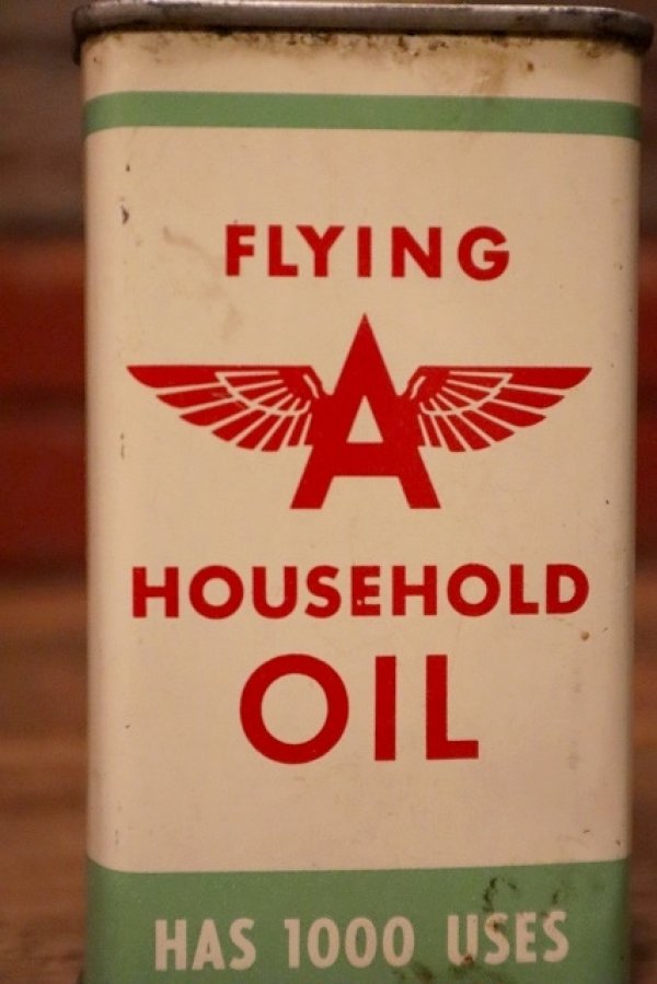 画像2: dp-230724-42 FLYING A / 1950's HOUSEHOLD OIL Handy Can