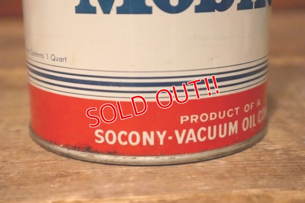 画像5: dp-230724-34 Mobiloil / 1940's One Quart Oil Can