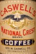 画像2: dp-230724-29 CASWELL'S NATIONAL CREST COFFEE / Vintage Tin Can (2)