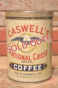 dp-230724-29 CASWELL'S NATIONAL CREST COFFEE / Vintage Tin Can