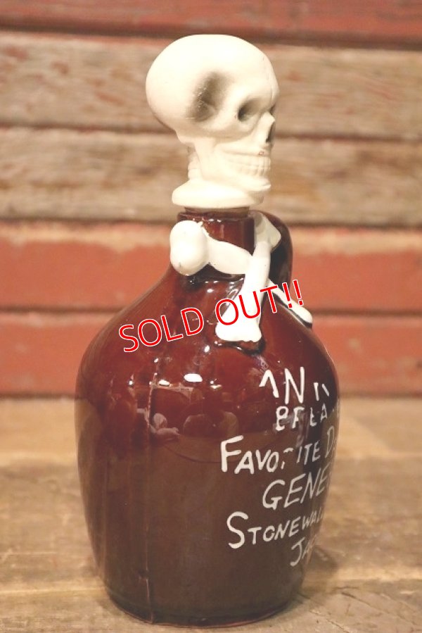 画像4: dp-230724-05 1950's-1960's Skull Decanter Bottle