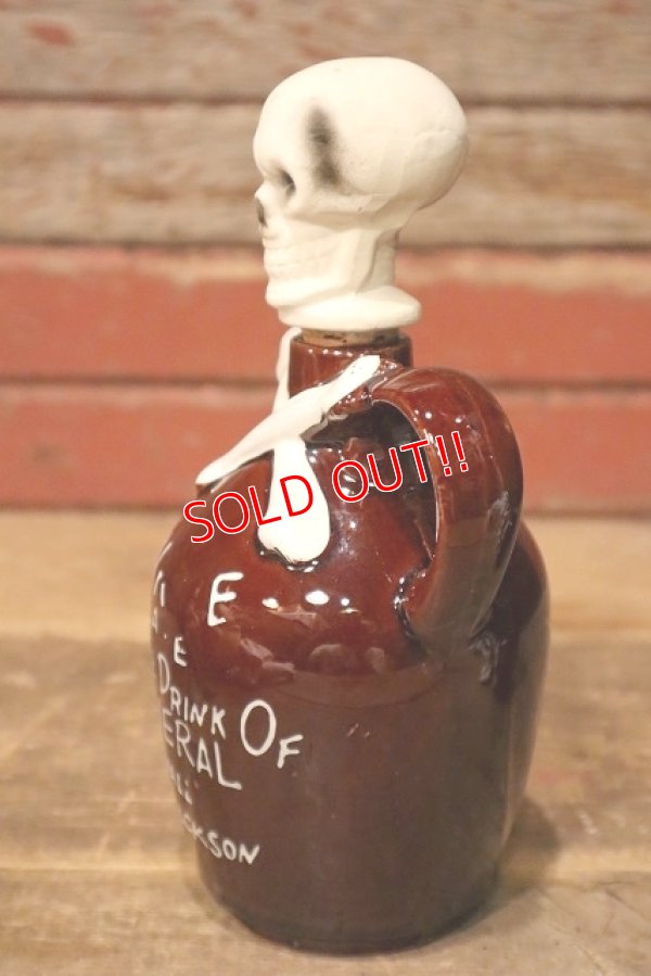 画像5: dp-230724-05 1950's-1960's Skull Decanter Bottle
