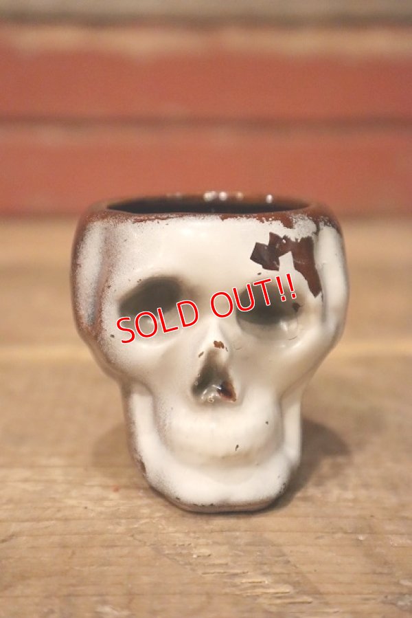 画像1: dp-230724-07 1950's-1960's Skull Shot Glass