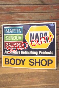dp-230724-10 NAPA BODY SHOP / Embossed Metal Sign
