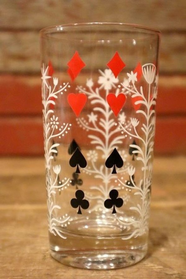 画像1: dp-211110-19 Vintage Playing Card Glass