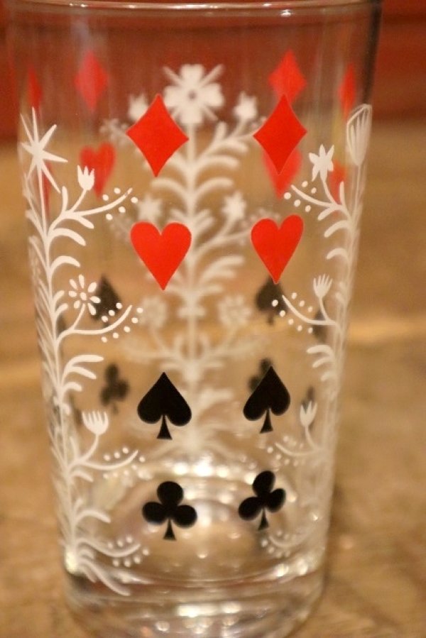 画像2: dp-211110-19 Vintage Playing Card Glass