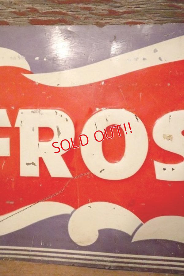 画像4: dp-230701-11 FROSH / 1940's-1950's Embossesd Metal Sign