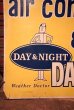 画像2: dp-230701-10 DAY & NIGHT / air conditioner & heating W-side Metal Sign (2)