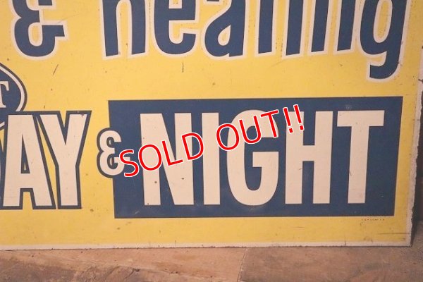 画像5: dp-230701-10 DAY & NIGHT / air conditioner & heating W-side Metal Sign