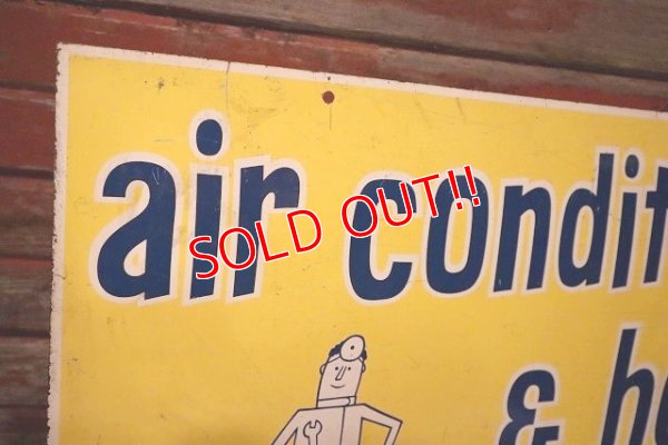 画像8: dp-230701-10 DAY & NIGHT / air conditioner & heating W-side Metal Sign