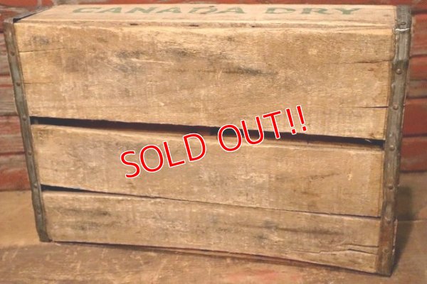 画像8: dp-230724-12 CANADA DRY / 1970's Wood Box