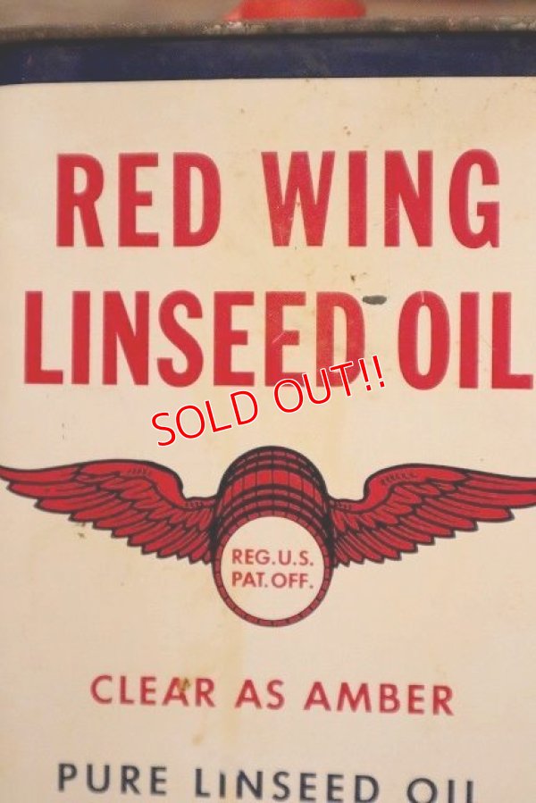 画像2: dp-230809-02 RED WING / 1950's LINSEED OIL One Quart Can