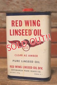 dp-230809-02 RED WING / 1950's LINSEED OIL One Quart Can